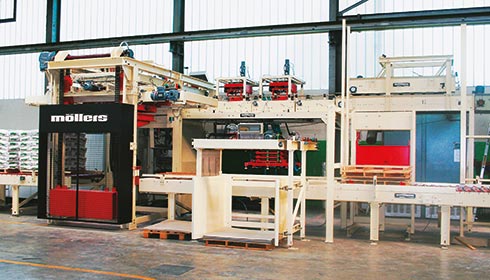 Layer palletizer for the Building Materials-Industry (PLS-B)